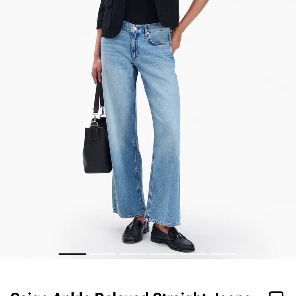 rag & bone Light Blue Straight Leg Jeans